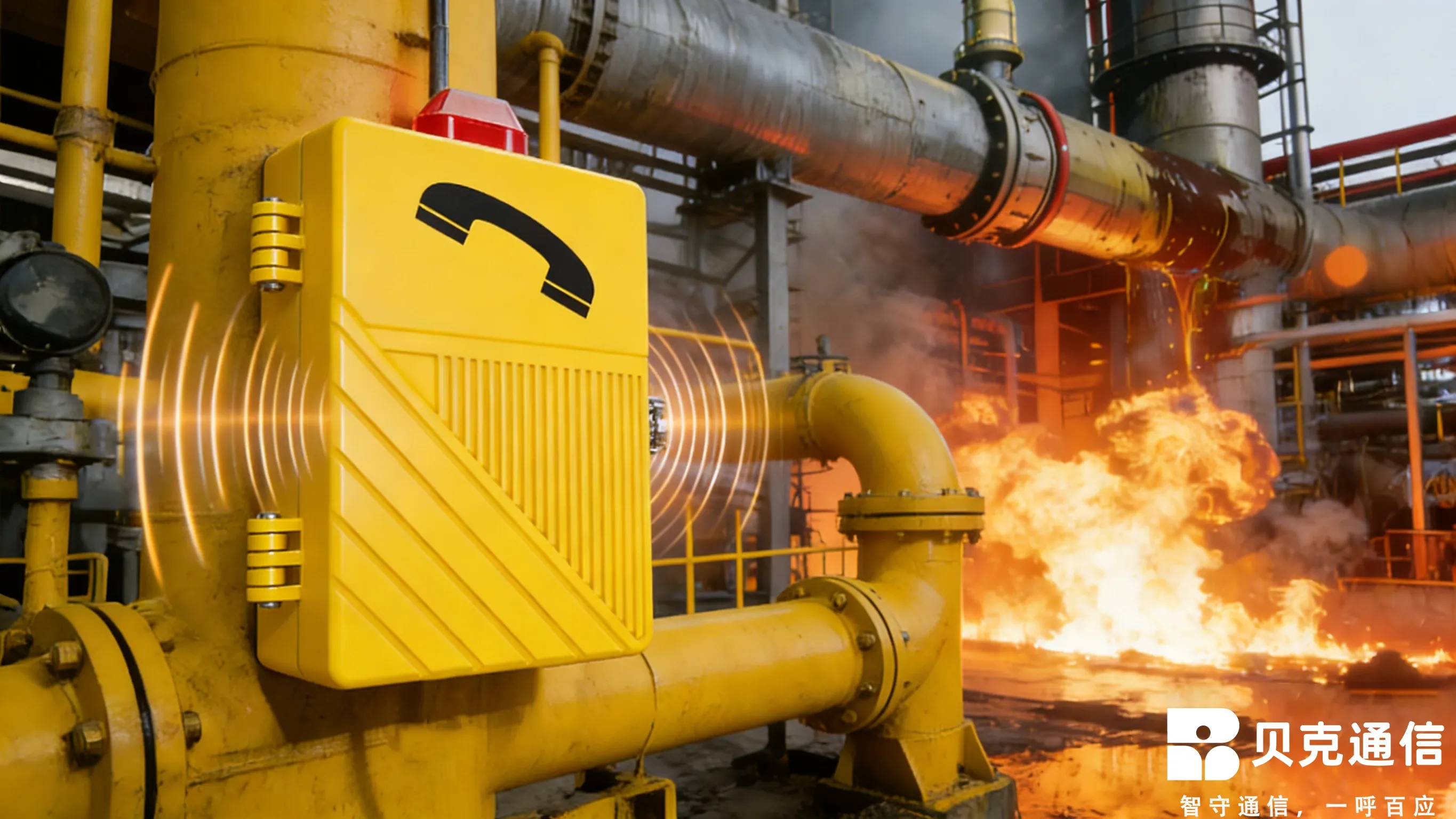 Explosionsgeschützte Telefone mit Notfall-Evakuierungsdurchsage