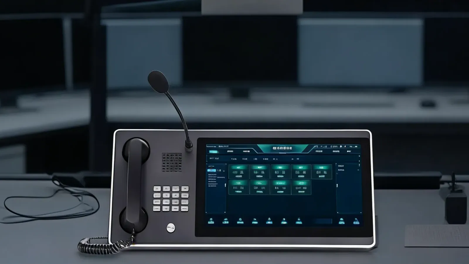 Anzeige des Konvergenten Kommunikationssystems auf der Dispositionskonsole