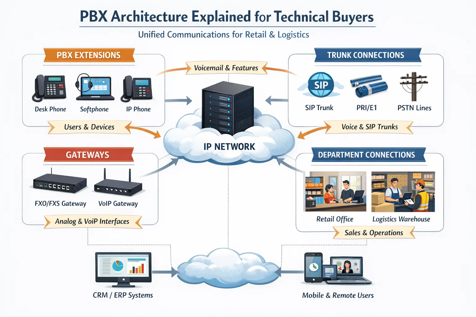PBX-Architektur für technische Entscheider erklärt