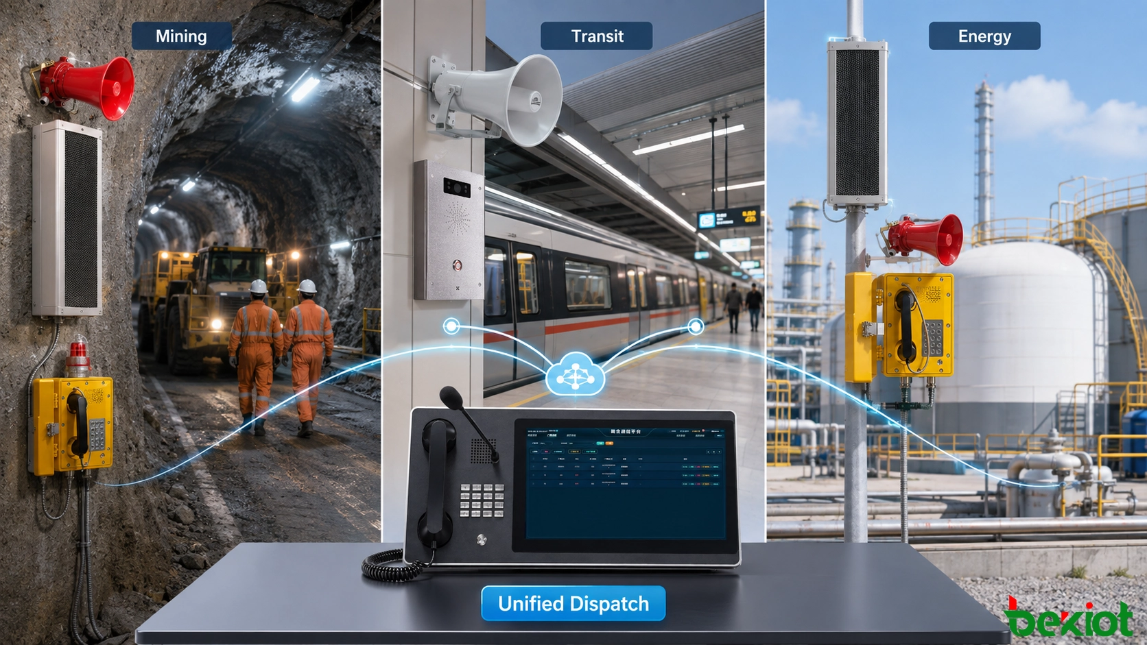 SIP-Broadcast-Systemanwendungen in Bergbau, Schienenverkehr, Flughäfen, Häfen, Energie, Gesundheitswesen, Bildung und intelligenten Einrichtungen